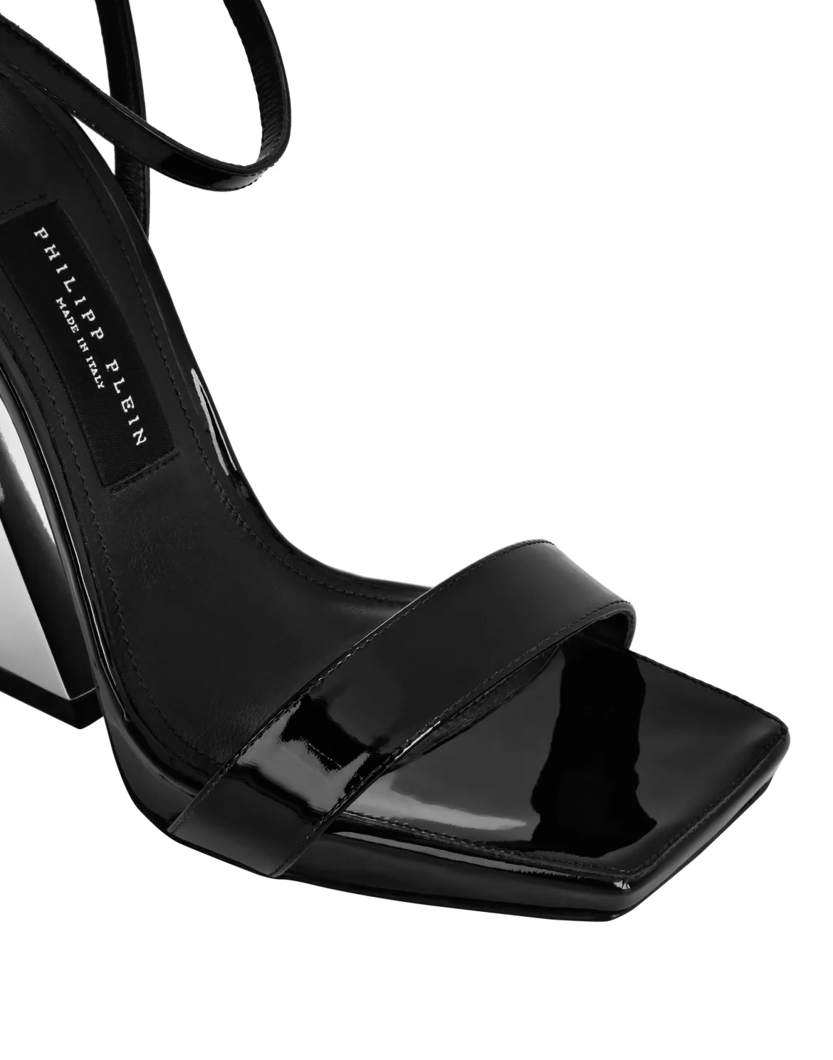 Leather Sandals High Heels, цвет: Черный