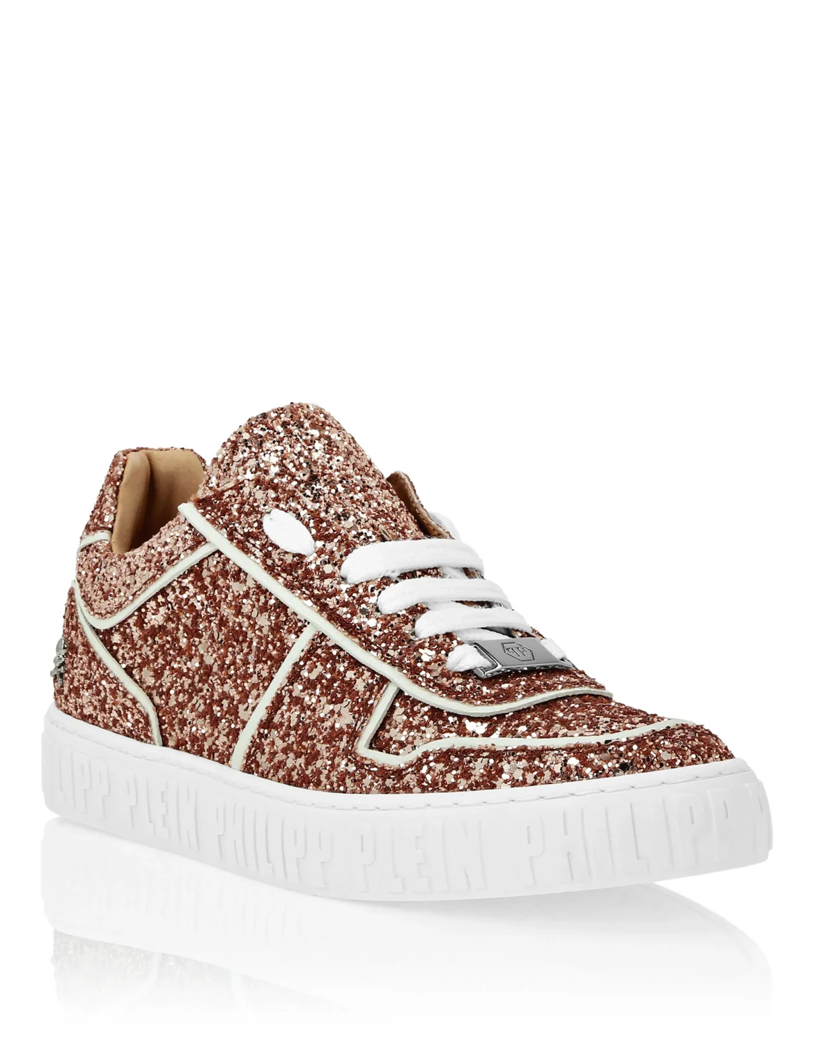 Lo-Top Sneakers Glitter King Power, цвет: Коричневый