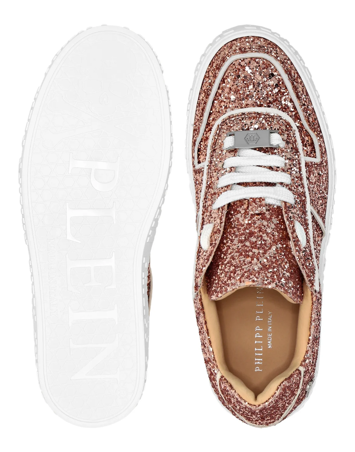 Lo-Top Sneakers Glitter King Power, цвет: Коричневый