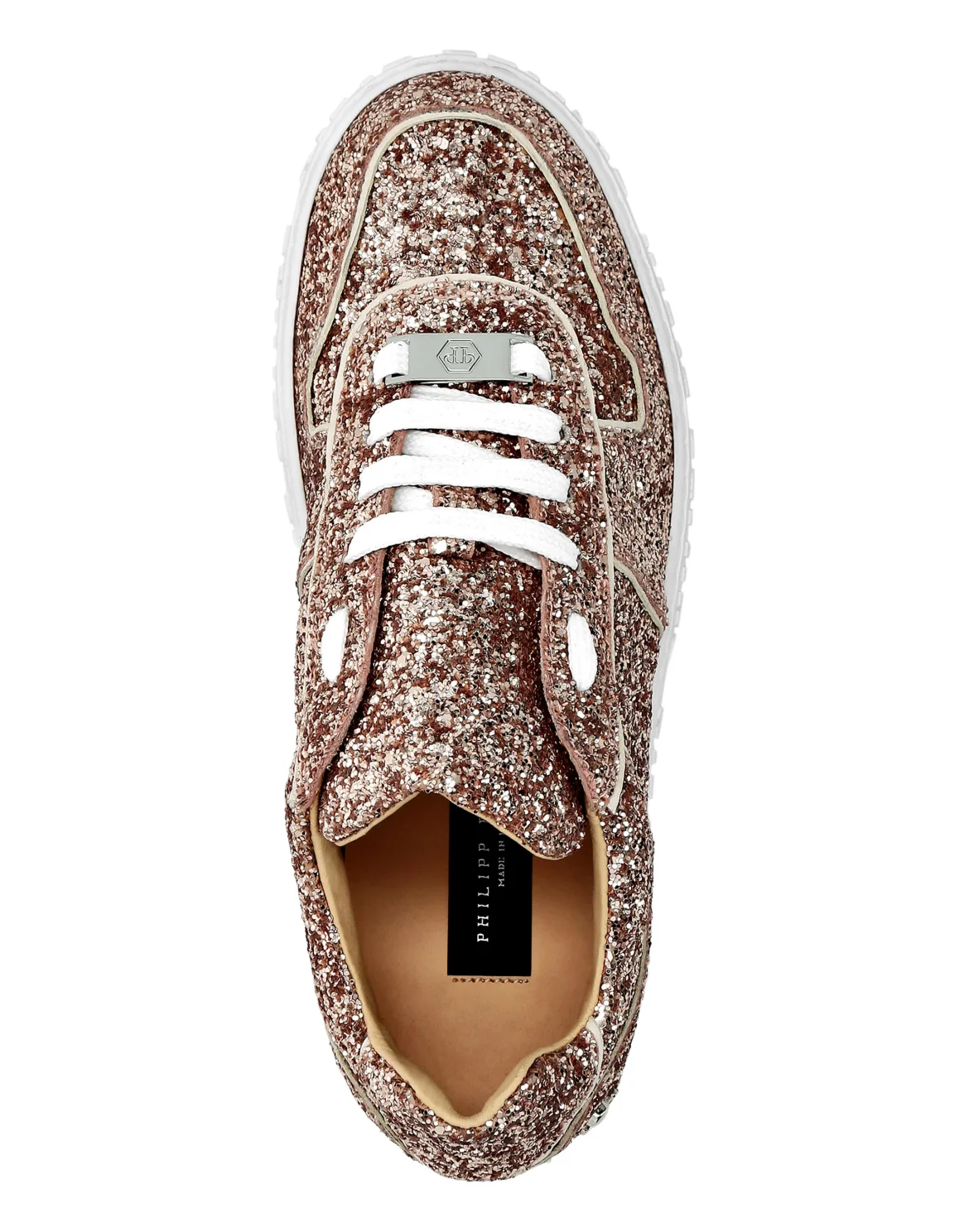Lo-Top Sneakers Glitter King Power, цвет: Коричневый