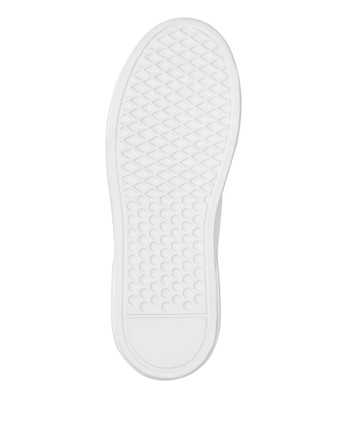 Leather Lo-Top Sneakers Hexagon, цвет: Белый