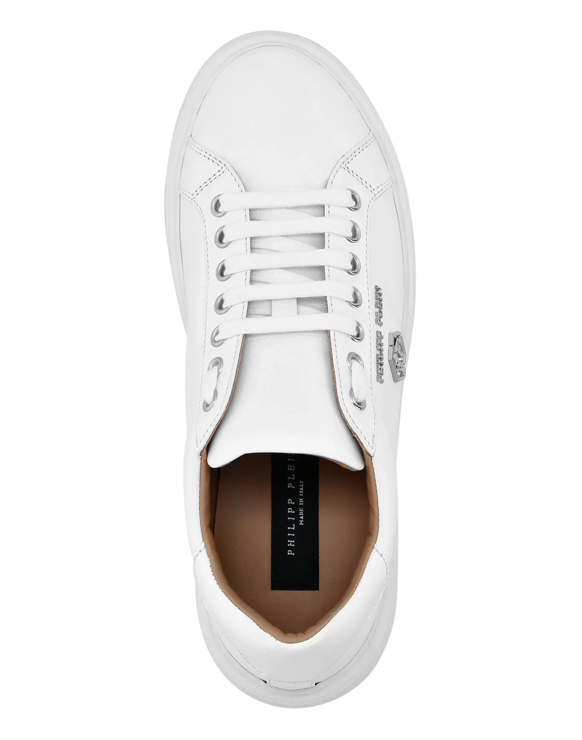 Leather Lo-Top Sneakers Hexagon, цвет: Белый