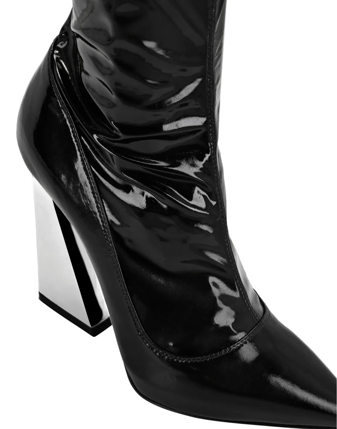 Naplak Boots High Heels Mid Iconic Plein, цвет: Черный