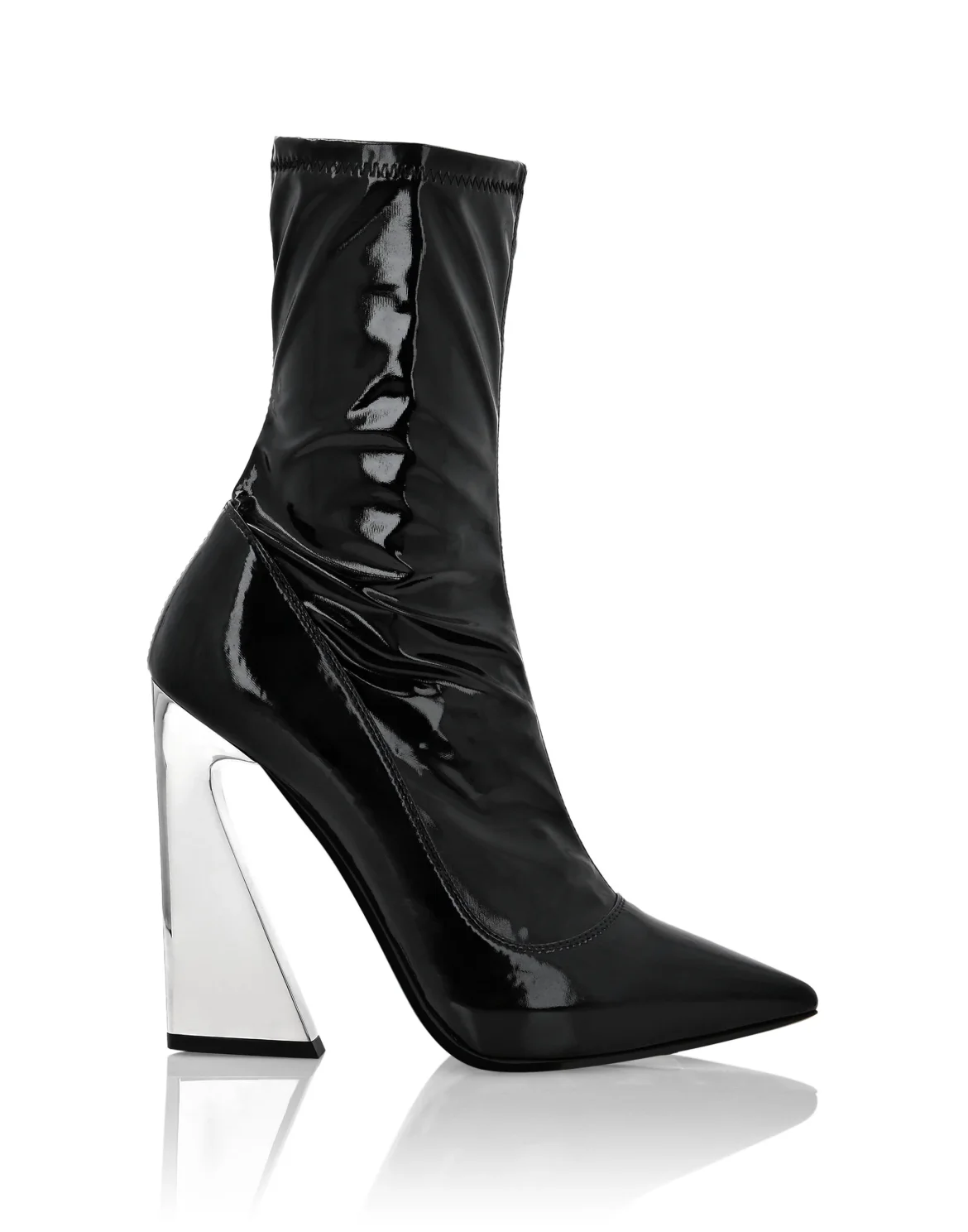 Naplak Boots High Heels Mid Iconic Plein, цвет: Черный