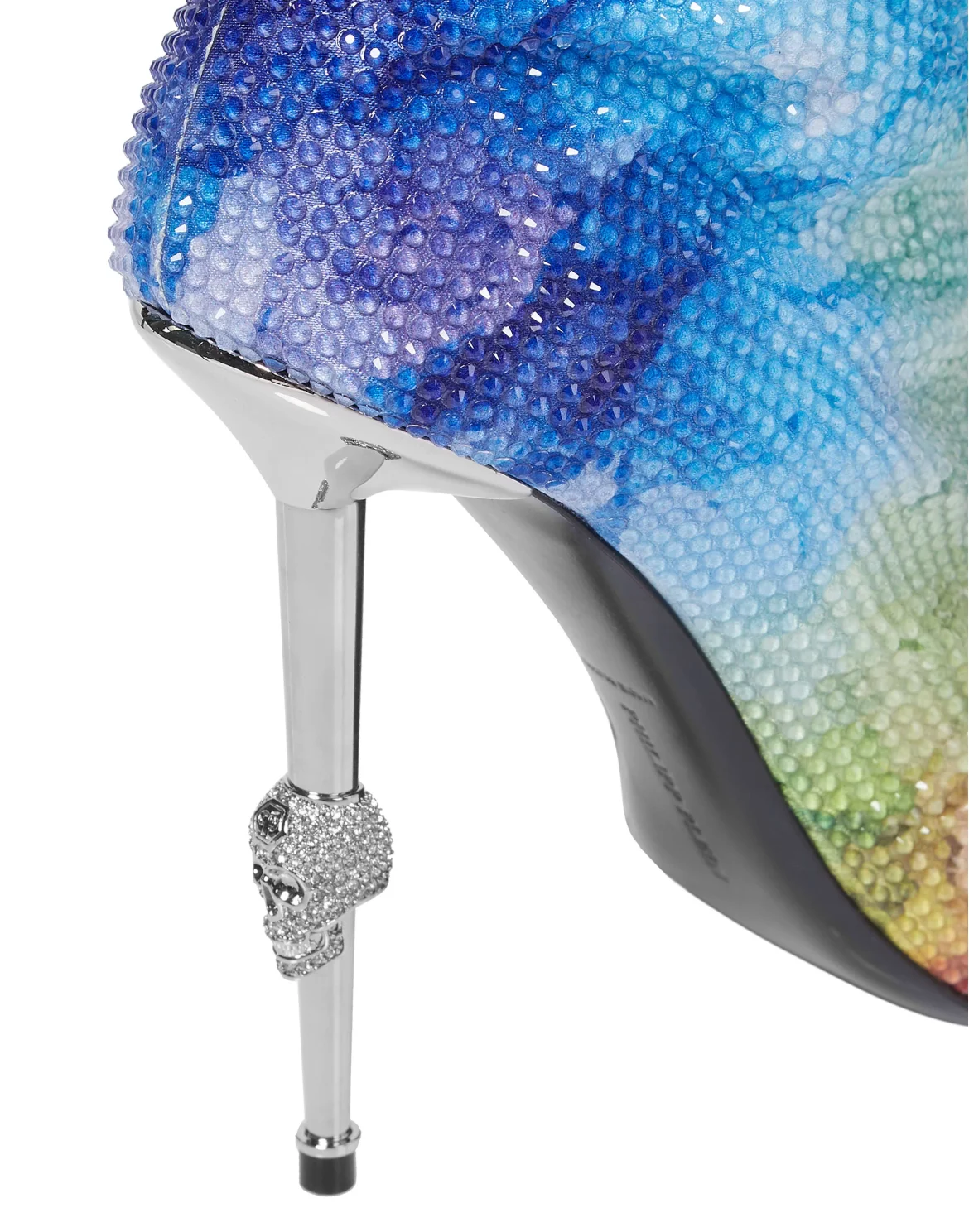 Satin Boots Hi-Heels Overknees Tie dye, цвет: Мультиколор