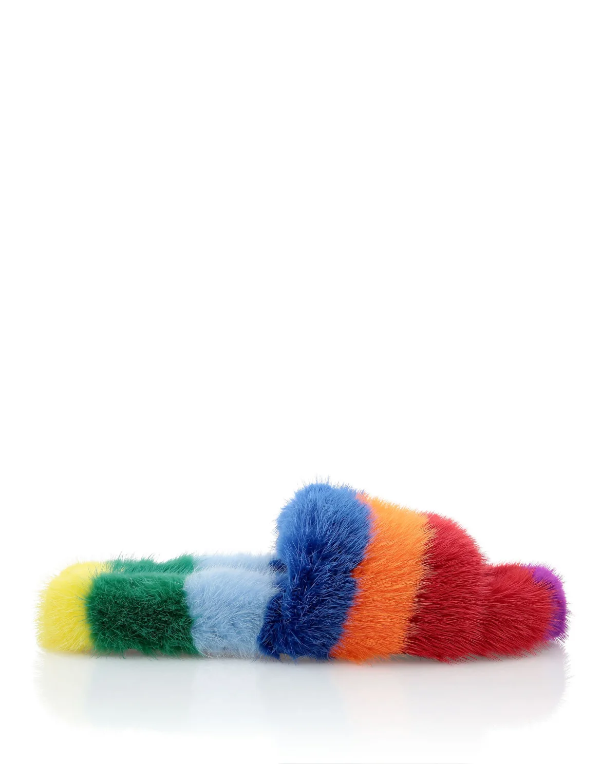 Colorful Fur Slipper  Luxury, цвет: Мультиколор