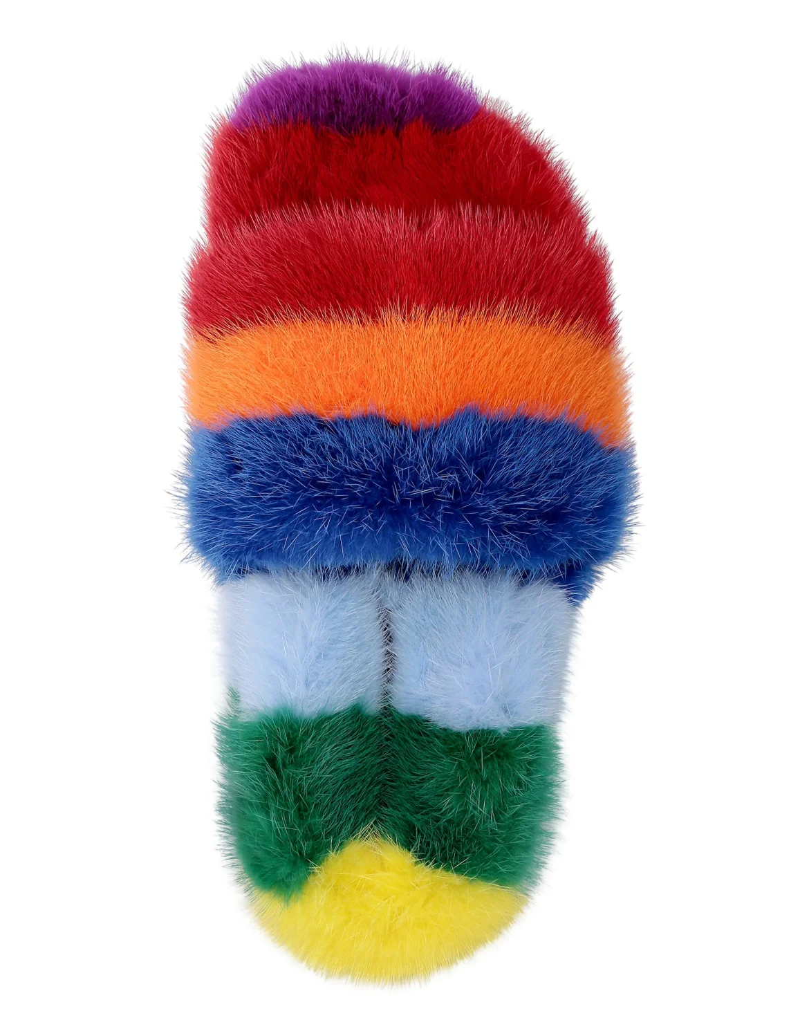 Colorful Fur Slipper  Luxury, цвет: Мультиколор