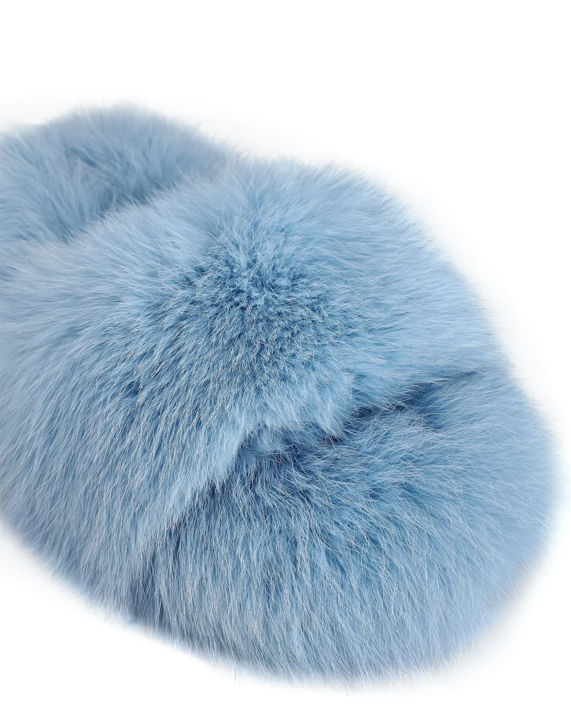 Fur Slipper  Luxury, цвет: Голубой