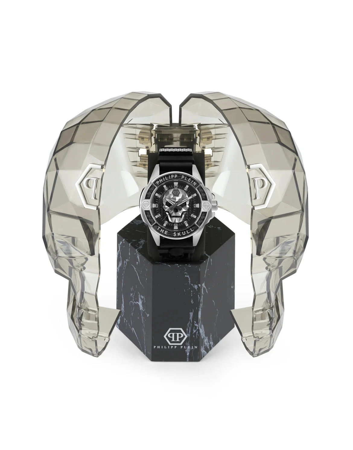 THE $KULL CARBON FIBER WATCH, цвет: Черный