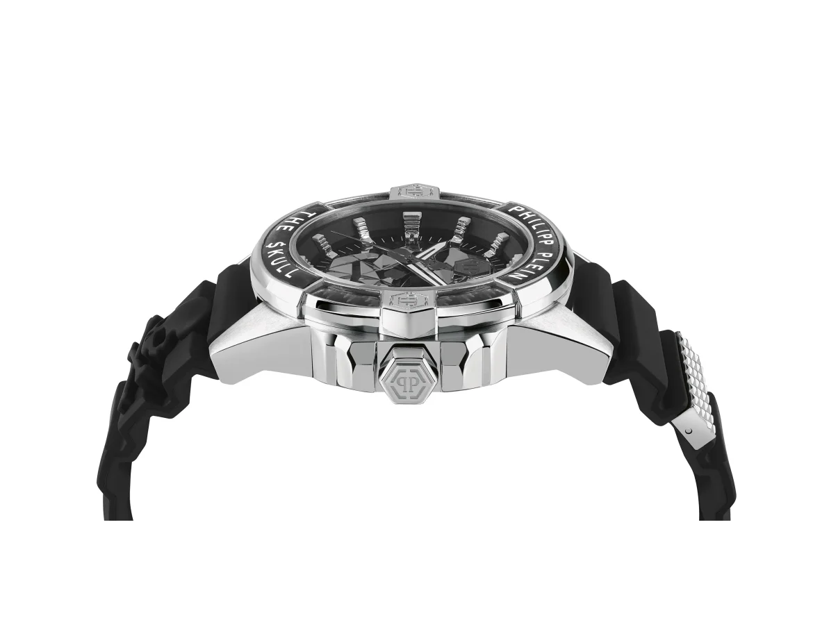 THE $KULL CARBON FIBER WATCH, цвет: Черный