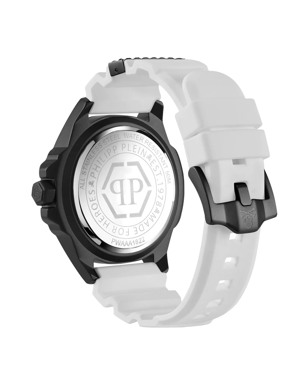 THE $KULL CARBON FIBER WATCH, цвет: Белый