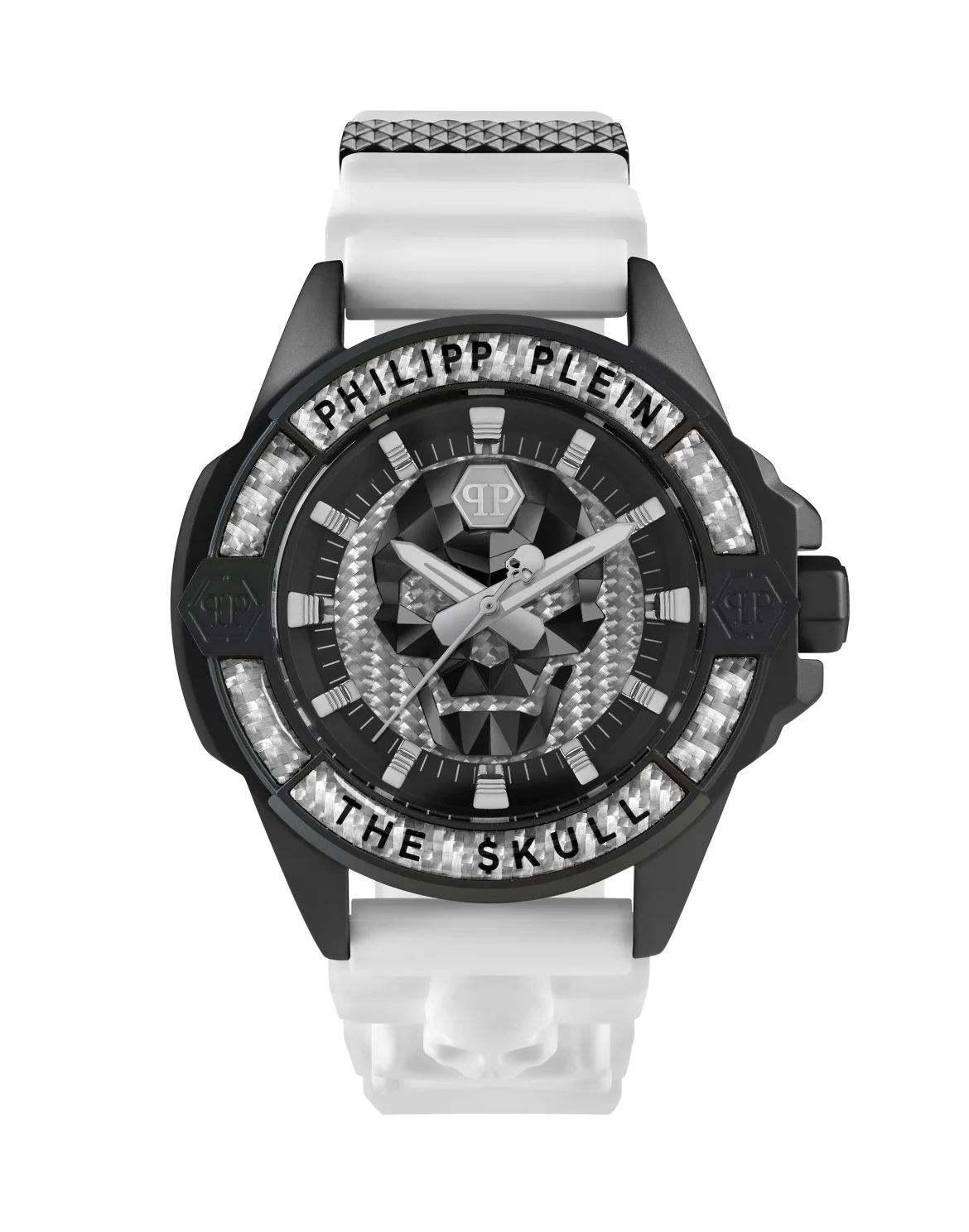 THE $KULL CARBON FIBER WATCH, цвет: Белый