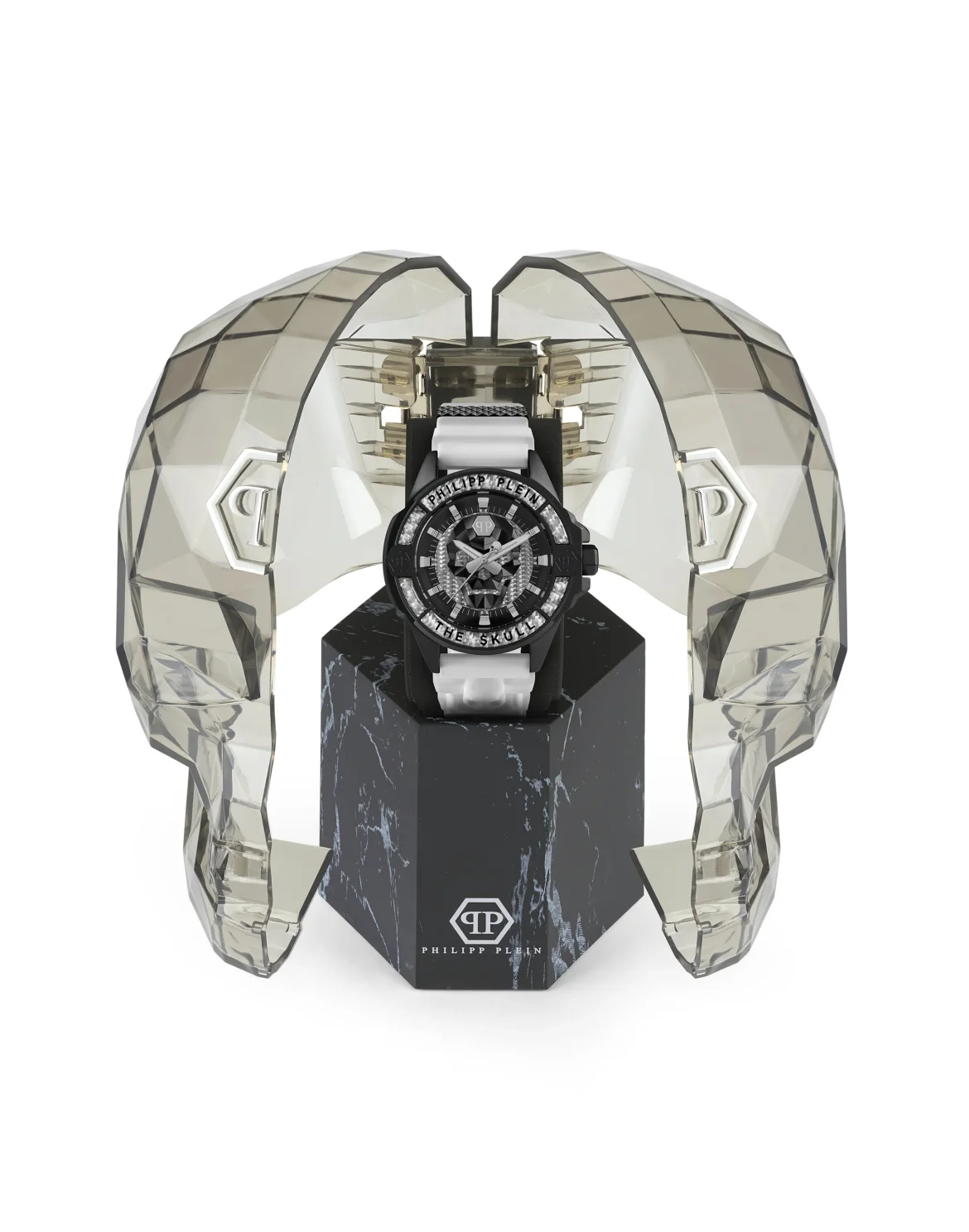 THE $KULL CARBON FIBER WATCH, цвет: Белый