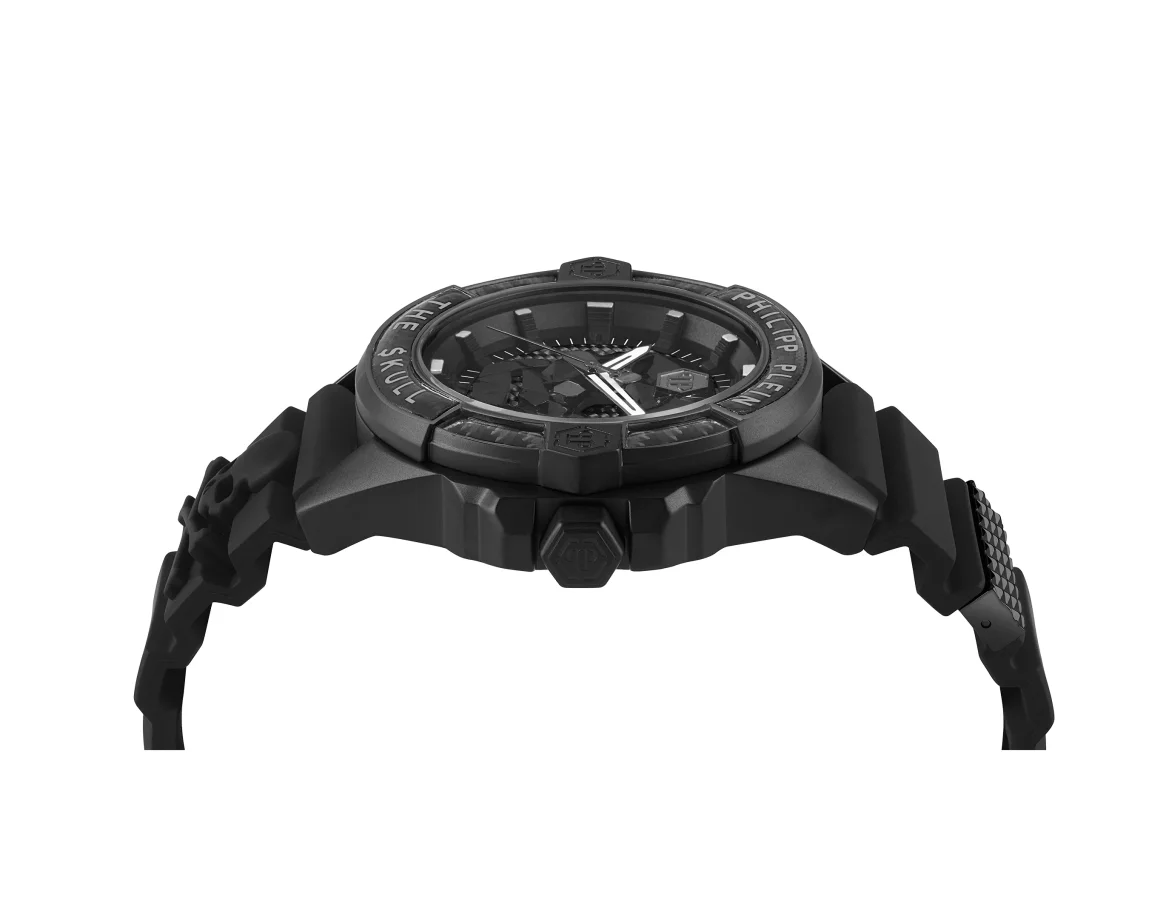 THE $KULL CARBON FIBER WATCH, цвет: Черный