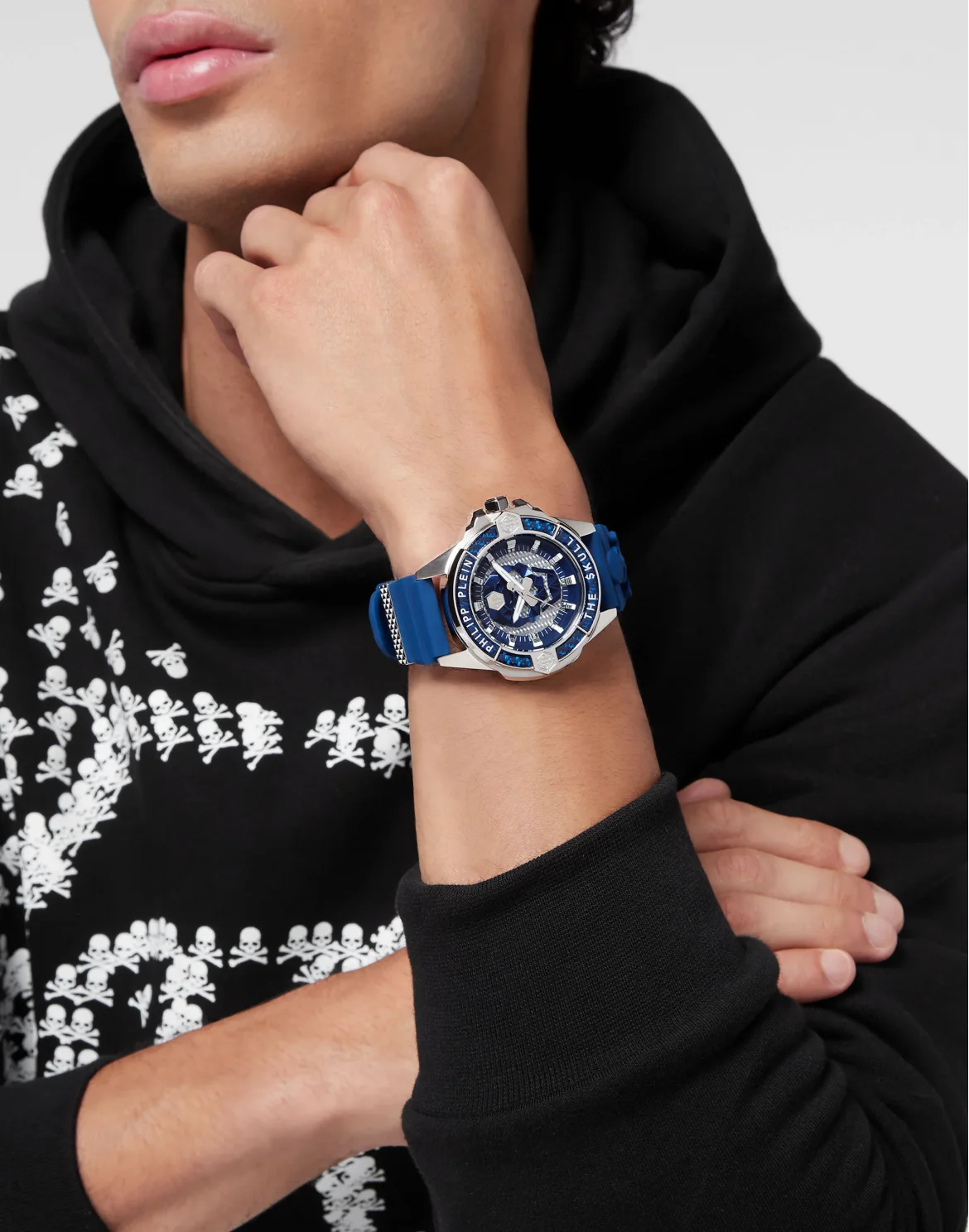 THE SKULL watch, цвет: Синий