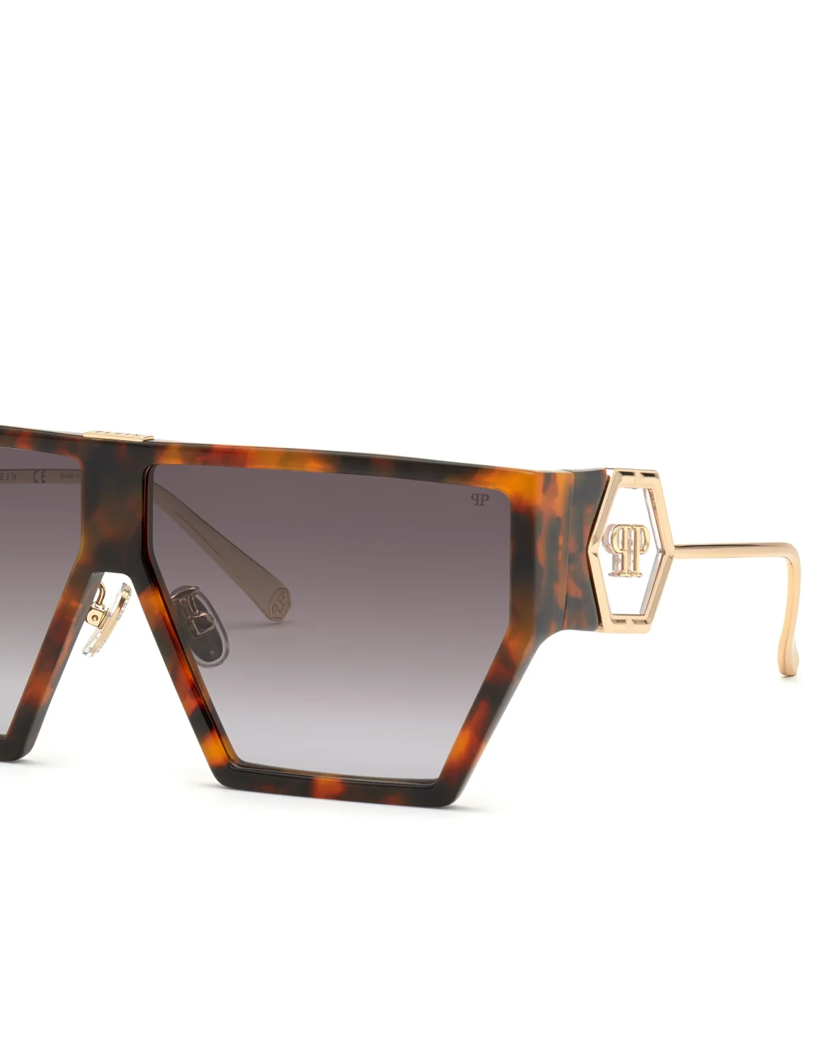 Sunglasses Shield Space Rock Plein Hexagon, цвет: Мультиколор