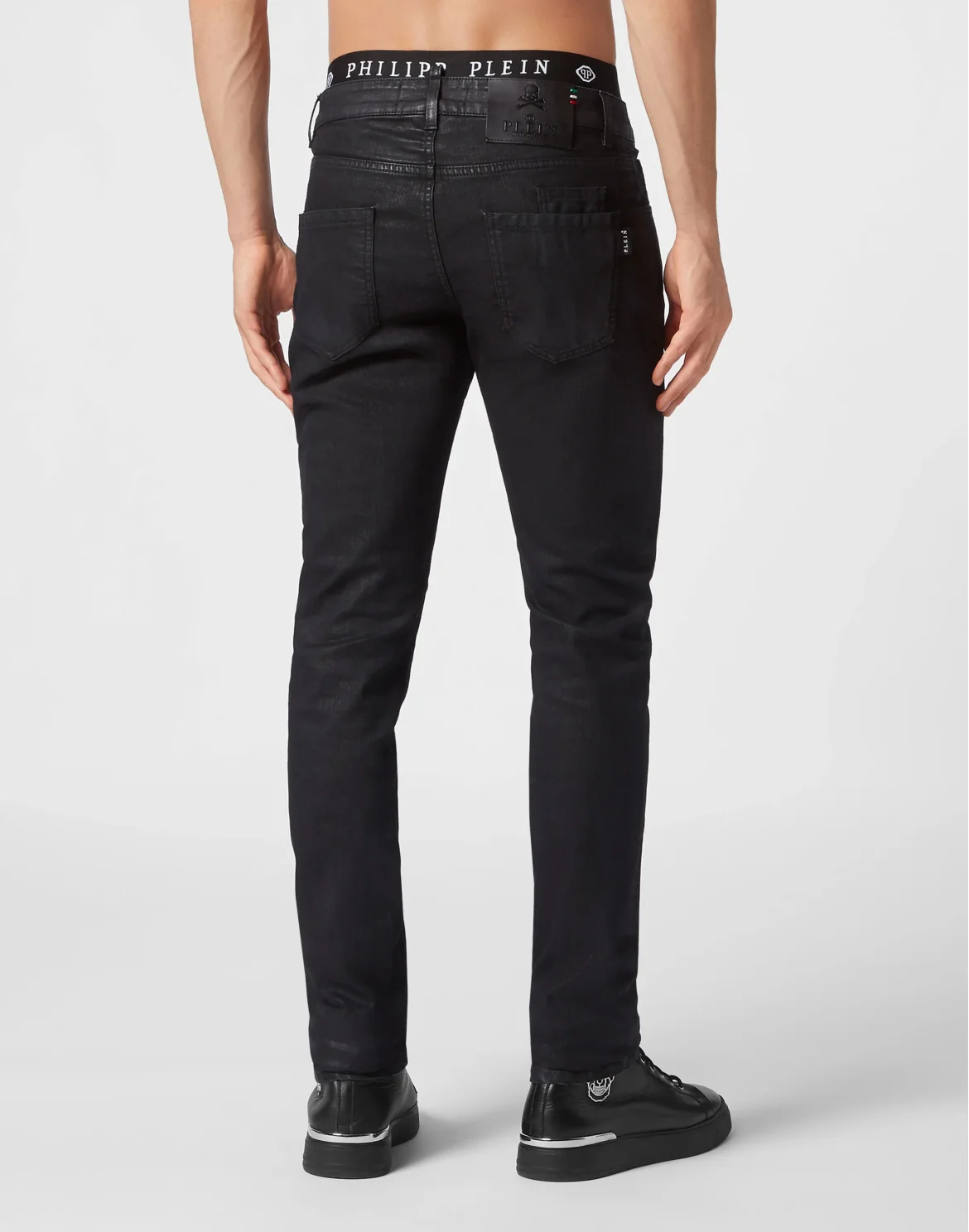 Denim Trousers Super Straight Cut Premium Skull, цвет: Черный