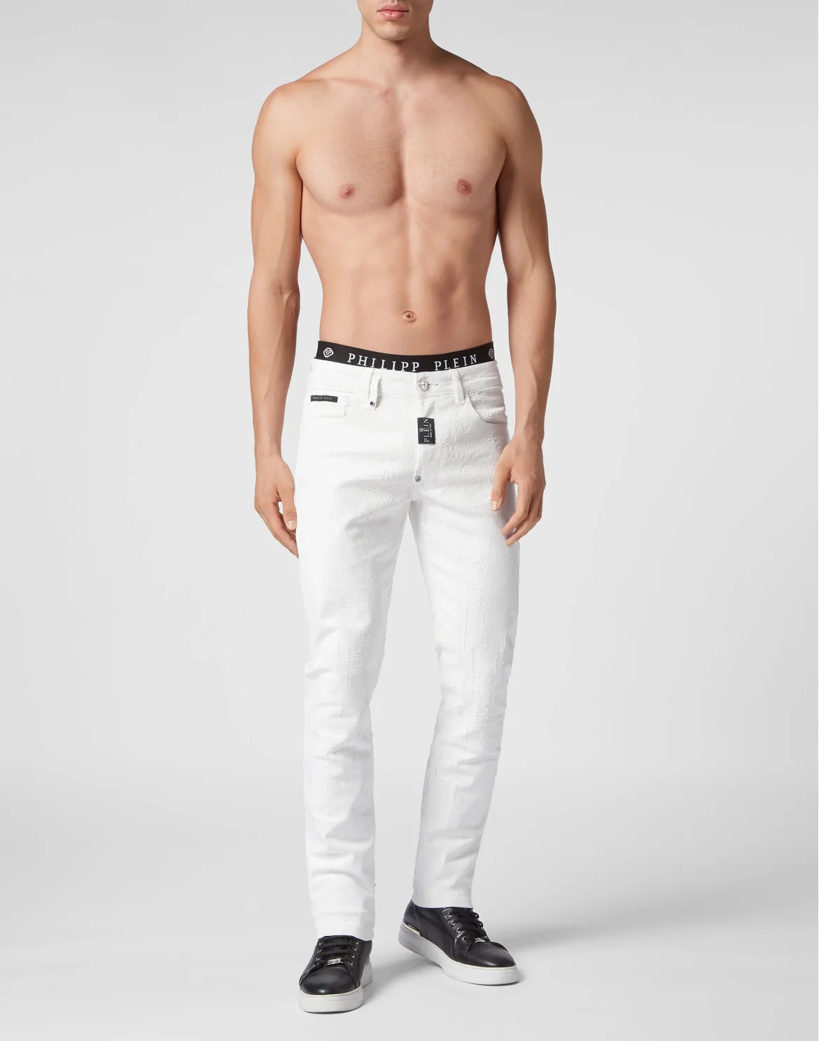 Denim Trousers Super Straight Cut Fit, цвет: Белый