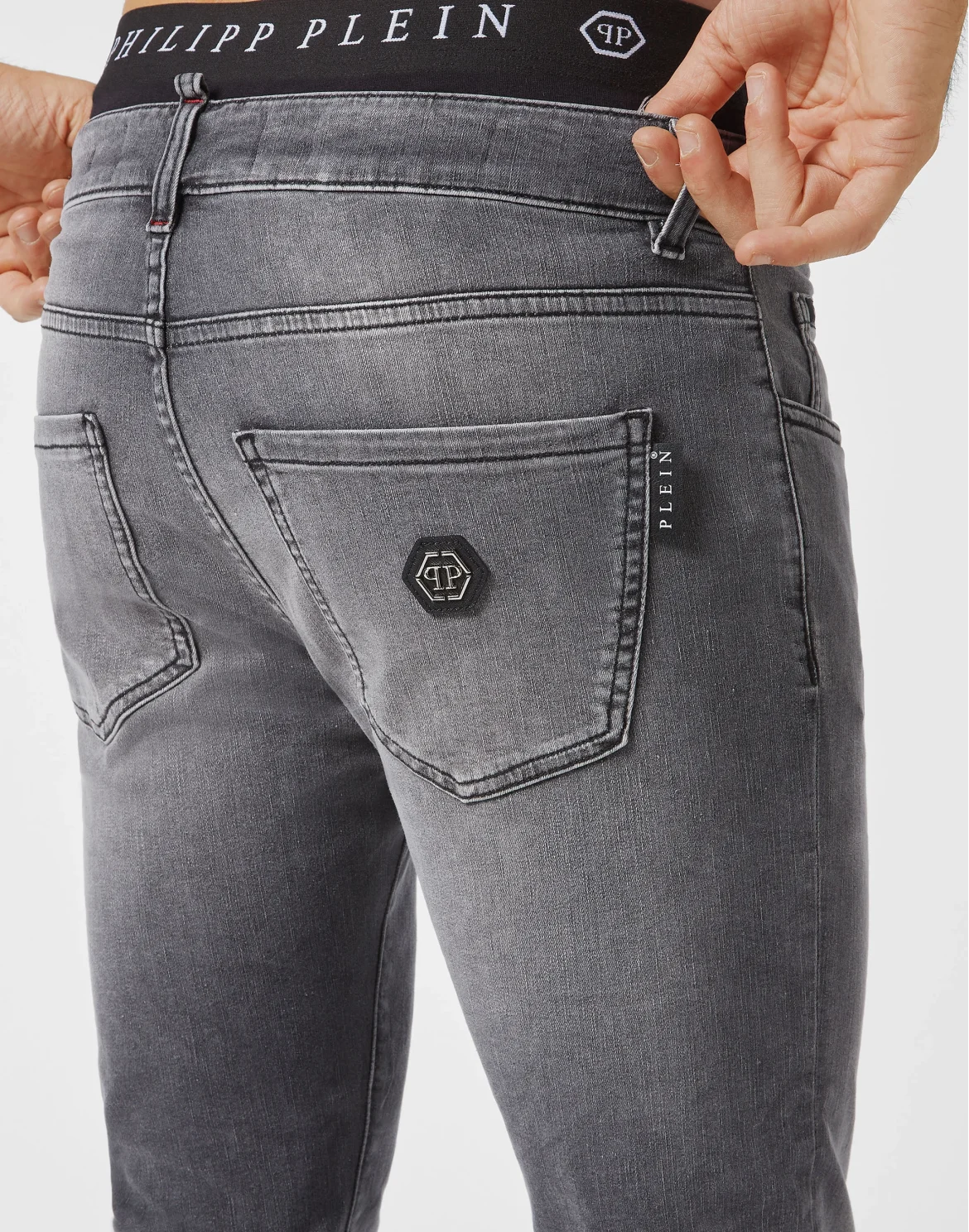 Denim Trousers Super Fit, цвет: Черный
