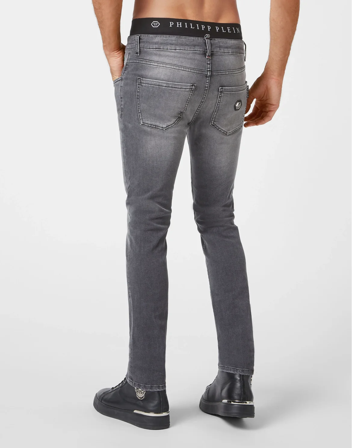 Denim Trousers Super Fit, цвет: Черный