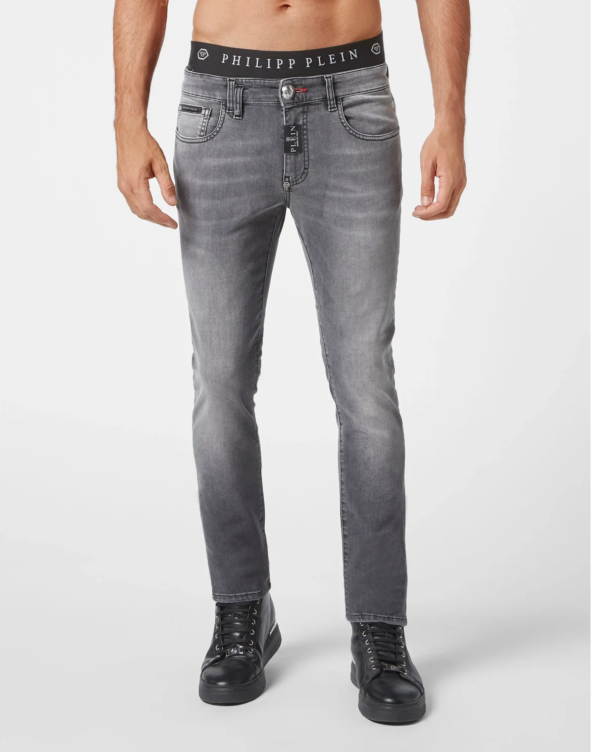 Denim Trousers Super Fit, цвет: Черный