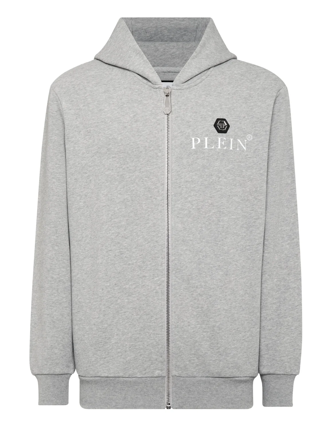 Hoodie Sweatjacket Hexagon, цвет: Серый