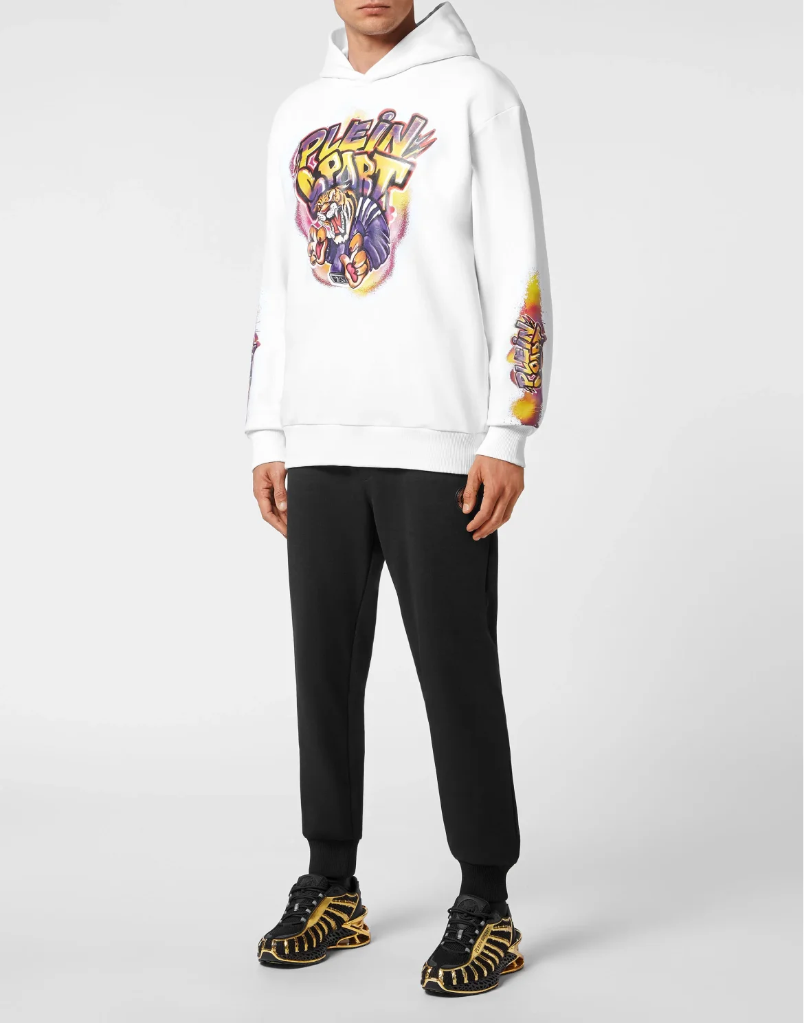 Hoodie sweatshirt Graffiti Tiger, цвет: Белый