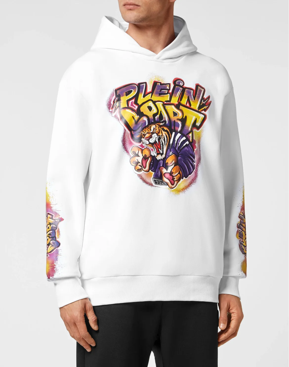 Hoodie sweatshirt Graffiti Tiger, цвет: Белый