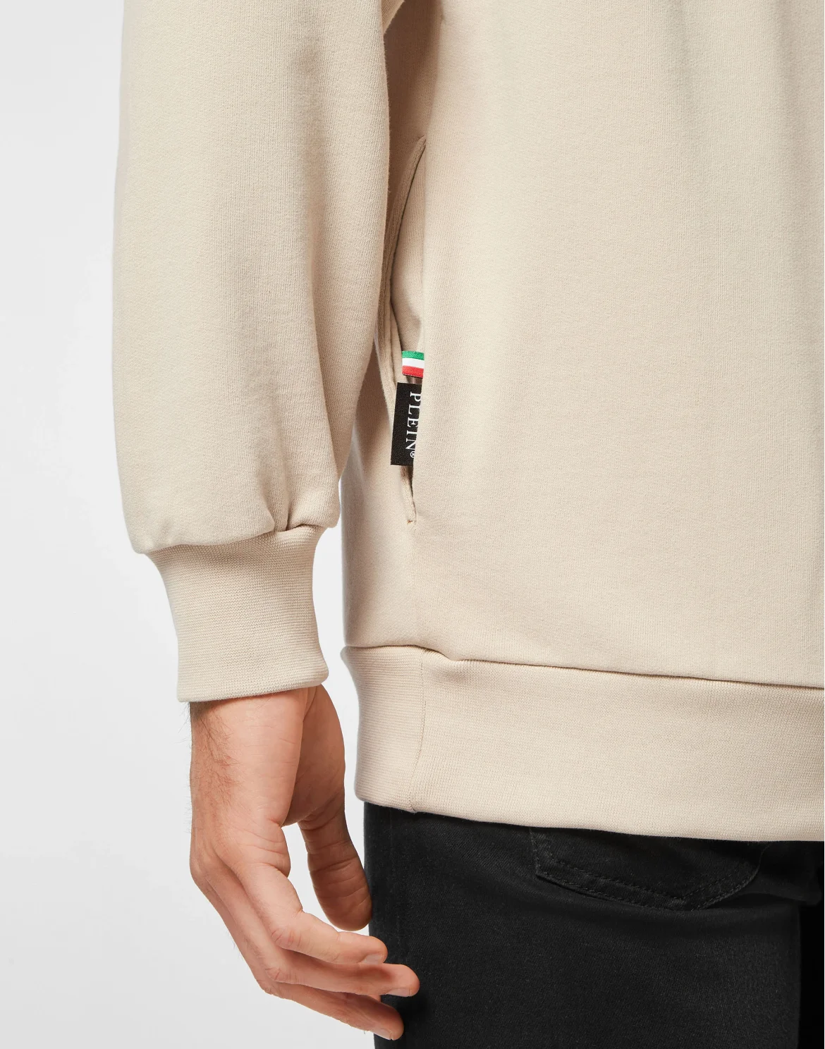 Hoodie Sweatshirt Skull, цвет: Бежевый
