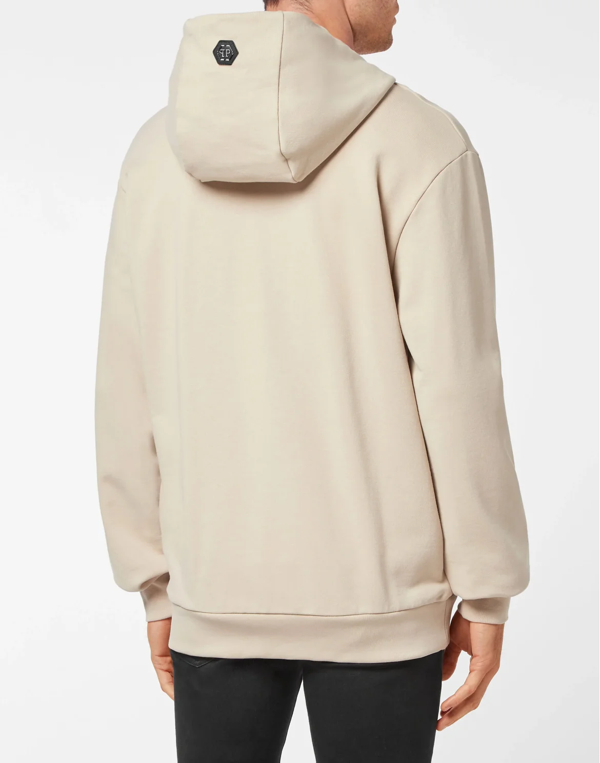 Hoodie Sweatshirt Skull, цвет: Бежевый