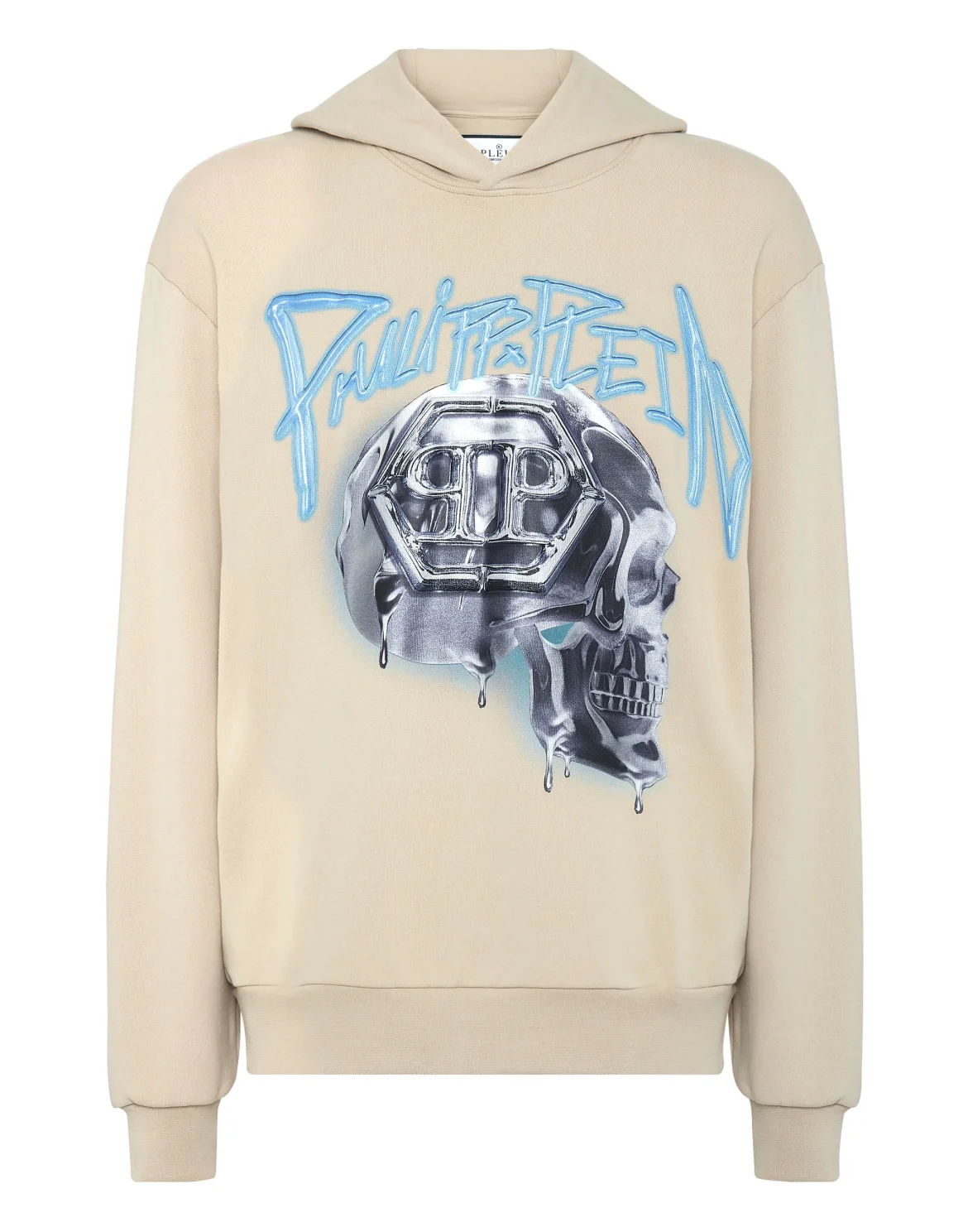 Hoodie Sweatshirt Skull, цвет: Бежевый