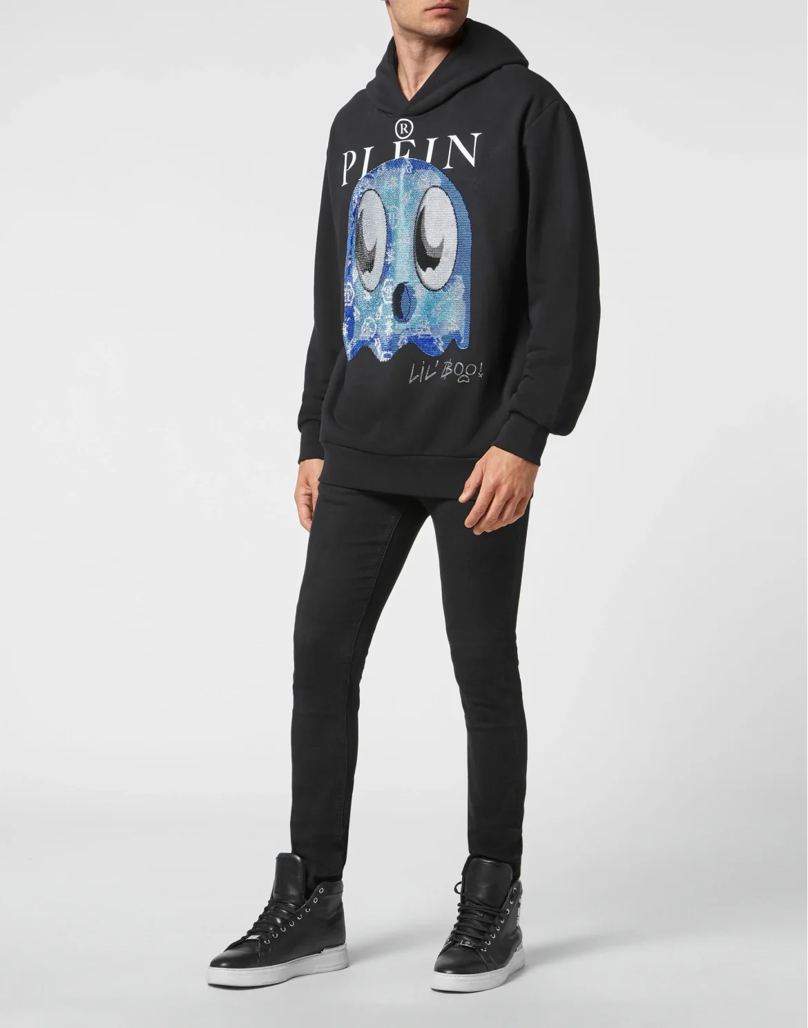 Hoodie sweatshirt Monsters with Crystals, цвет: Черный