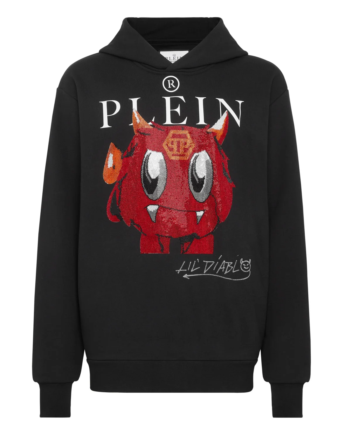 Hoodie sweatshirt Monsters with Crystals, цвет: Черный