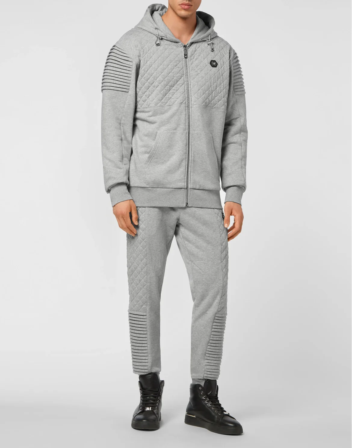 Jogging tracksuit:Hoodie/Trousers, цвет: Серый