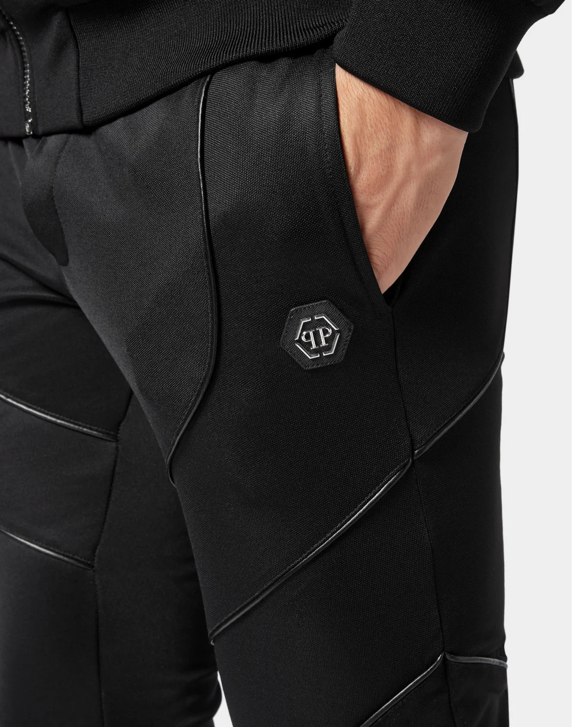 Jogging Tracksuit: Top/Trousers Skull&Bones, цвет: Черный