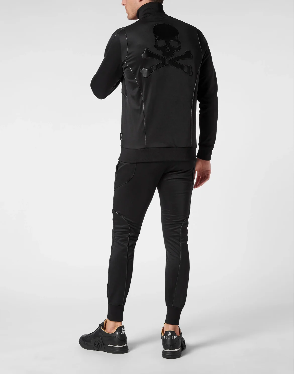 Jogging Tracksuit: Top/Trousers Skull&Bones, цвет: Черный