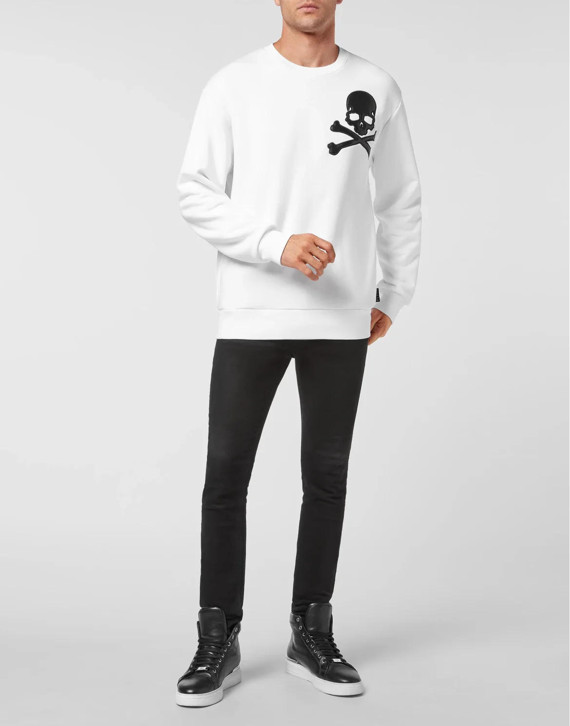 Sweatshirt LS Skull, цвет: Белый