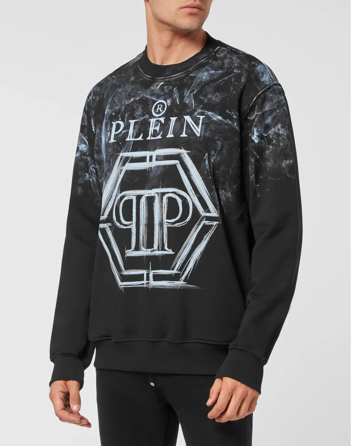 Sweatshirt LS Hexagon, цвет: Черный