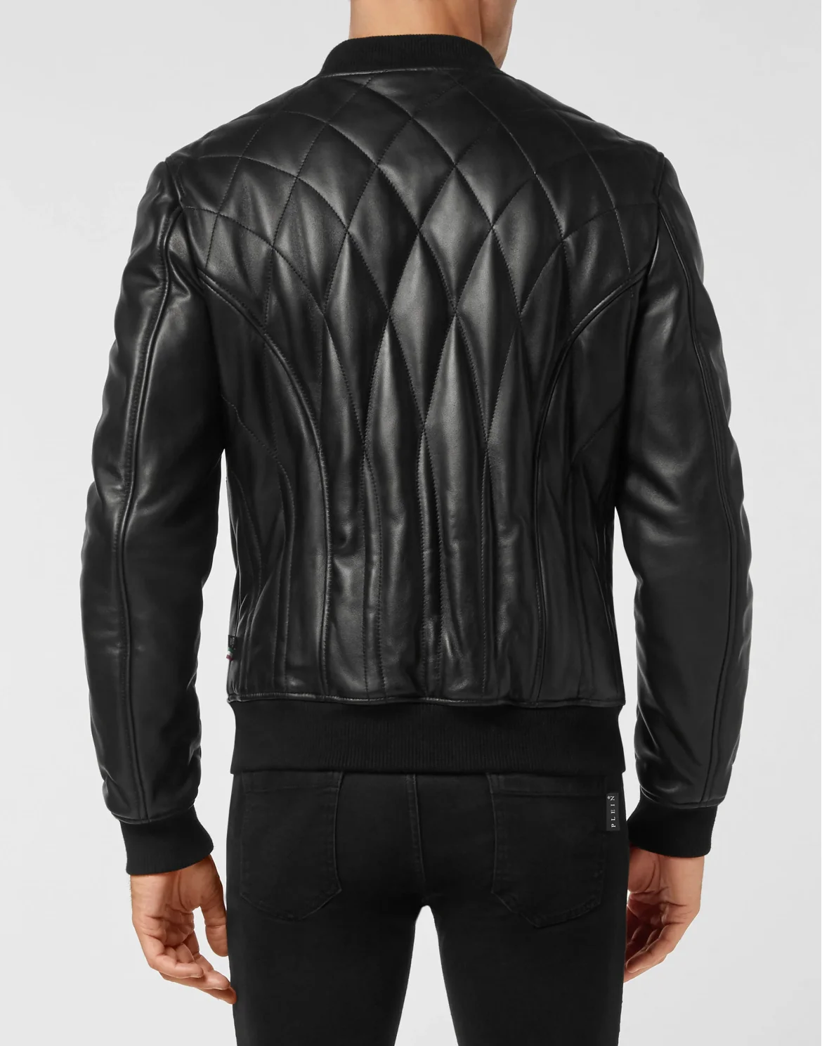 Leather Bomber, цвет: Черный