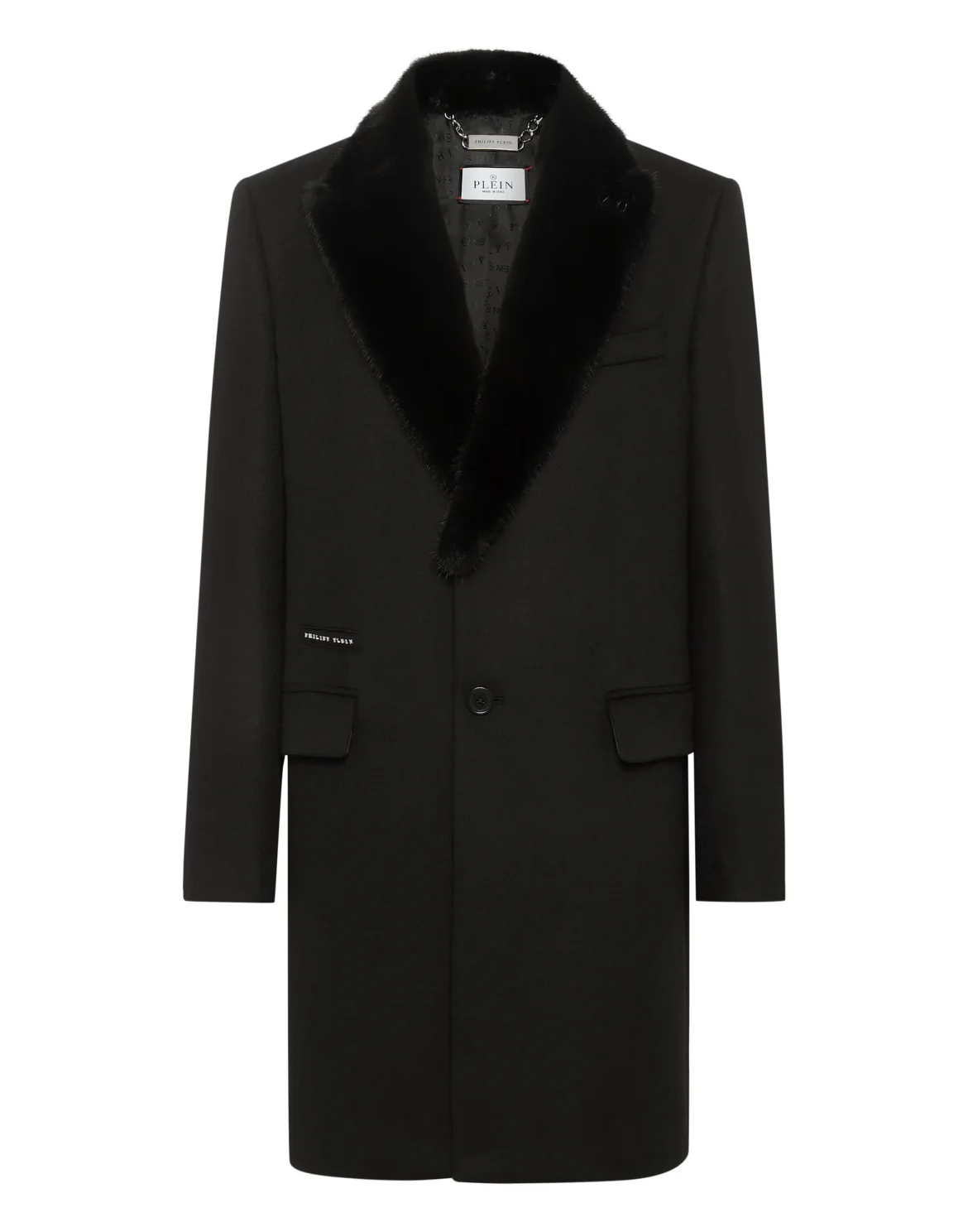 Coat Long Gothic Plein, цвет: Черный