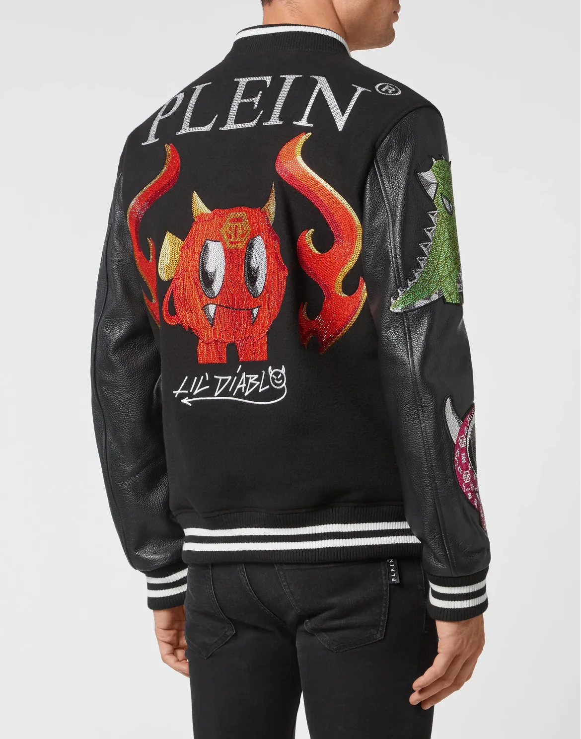 Varsity Bomber Monsters with Crystals, цвет: Черный
