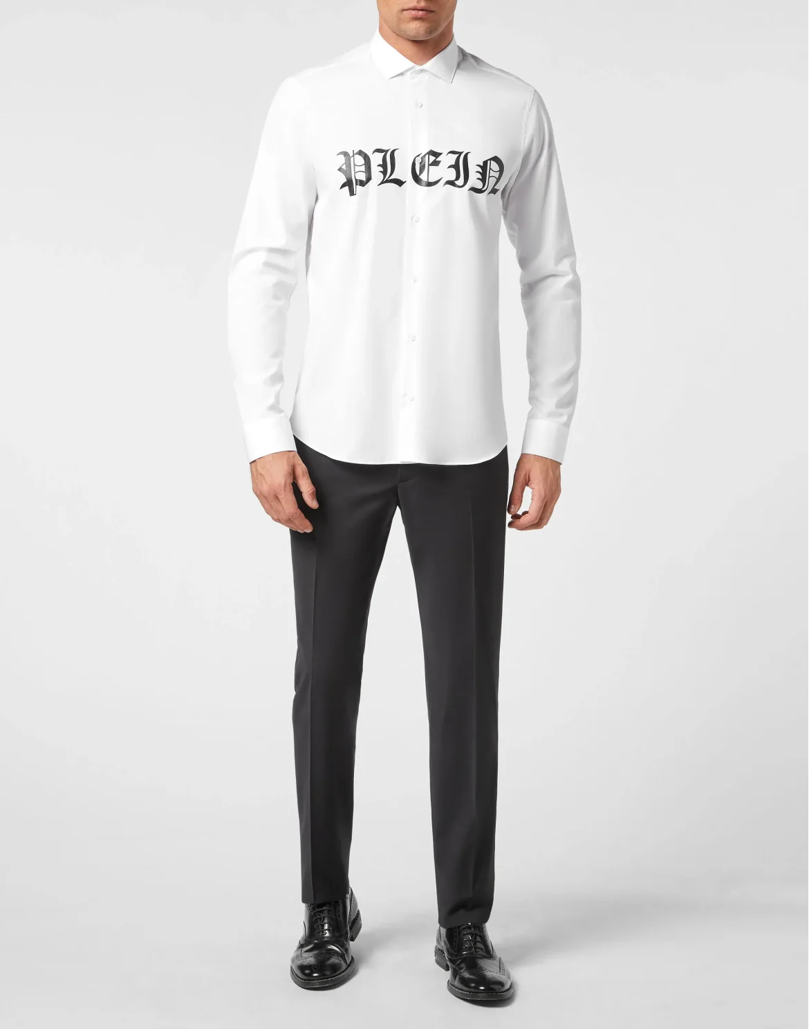 Shirt Sugar Daddy Cut LS Gothic Plein, цвет: Белый