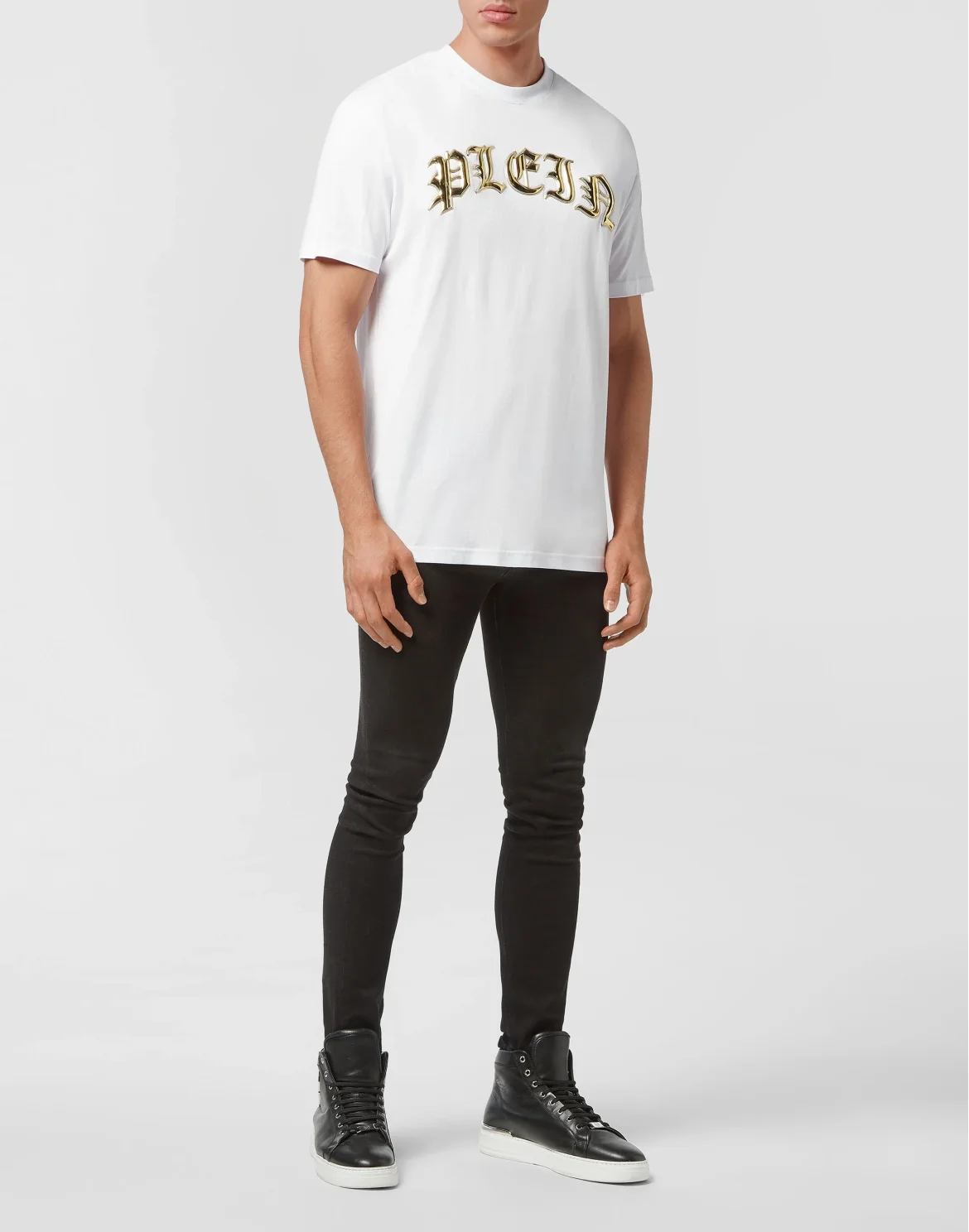 T-shirt Round Neck SS Gothic Plein, цвет: Белый