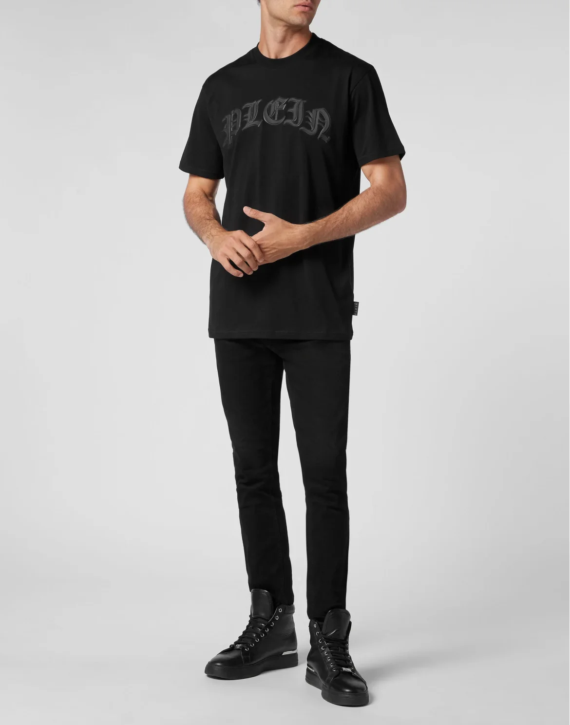 T-shirt Round Neck SS Gothic Plein, цвет: Черный