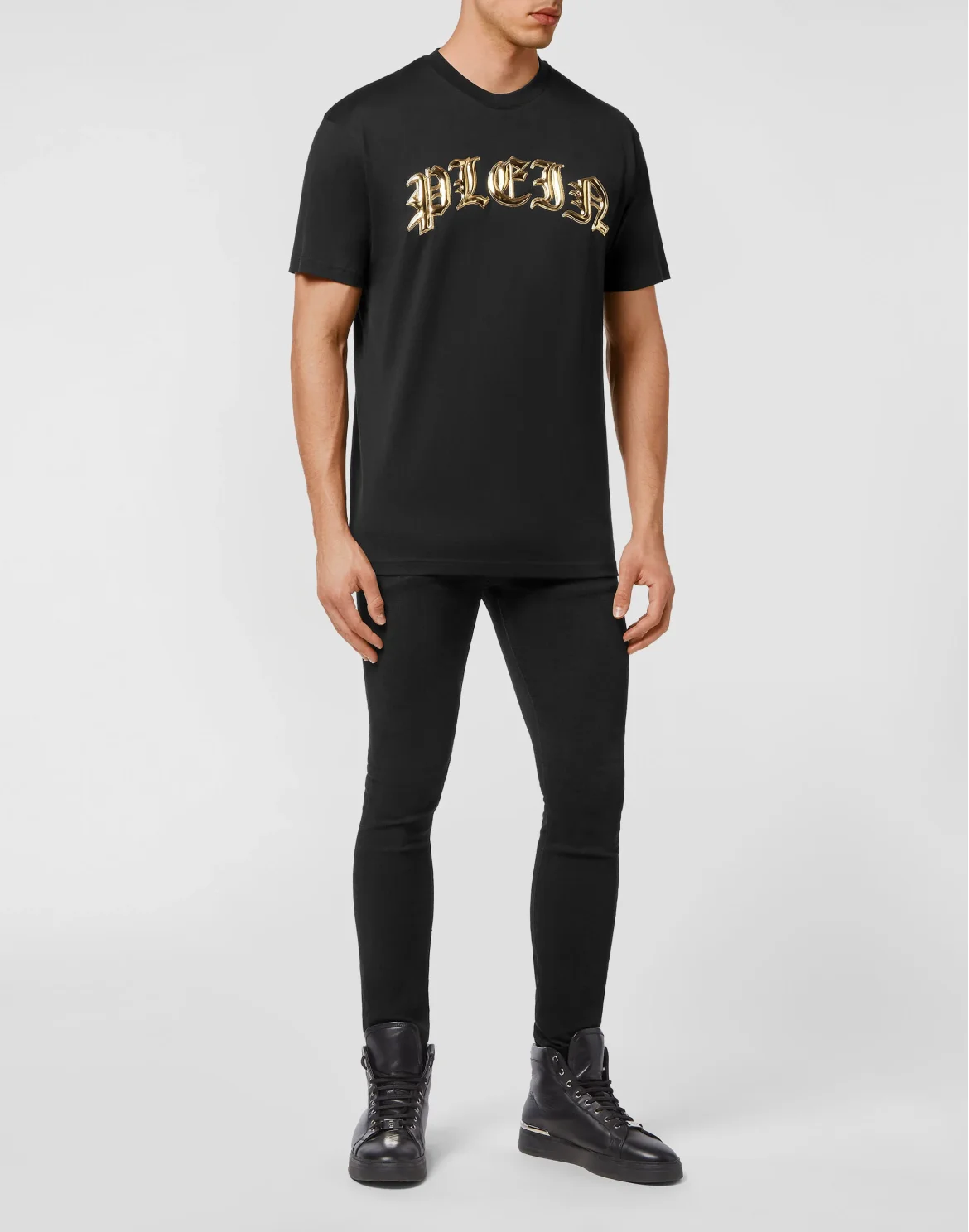 T-shirt Round Neck SS Gothic Plein, цвет: Черный