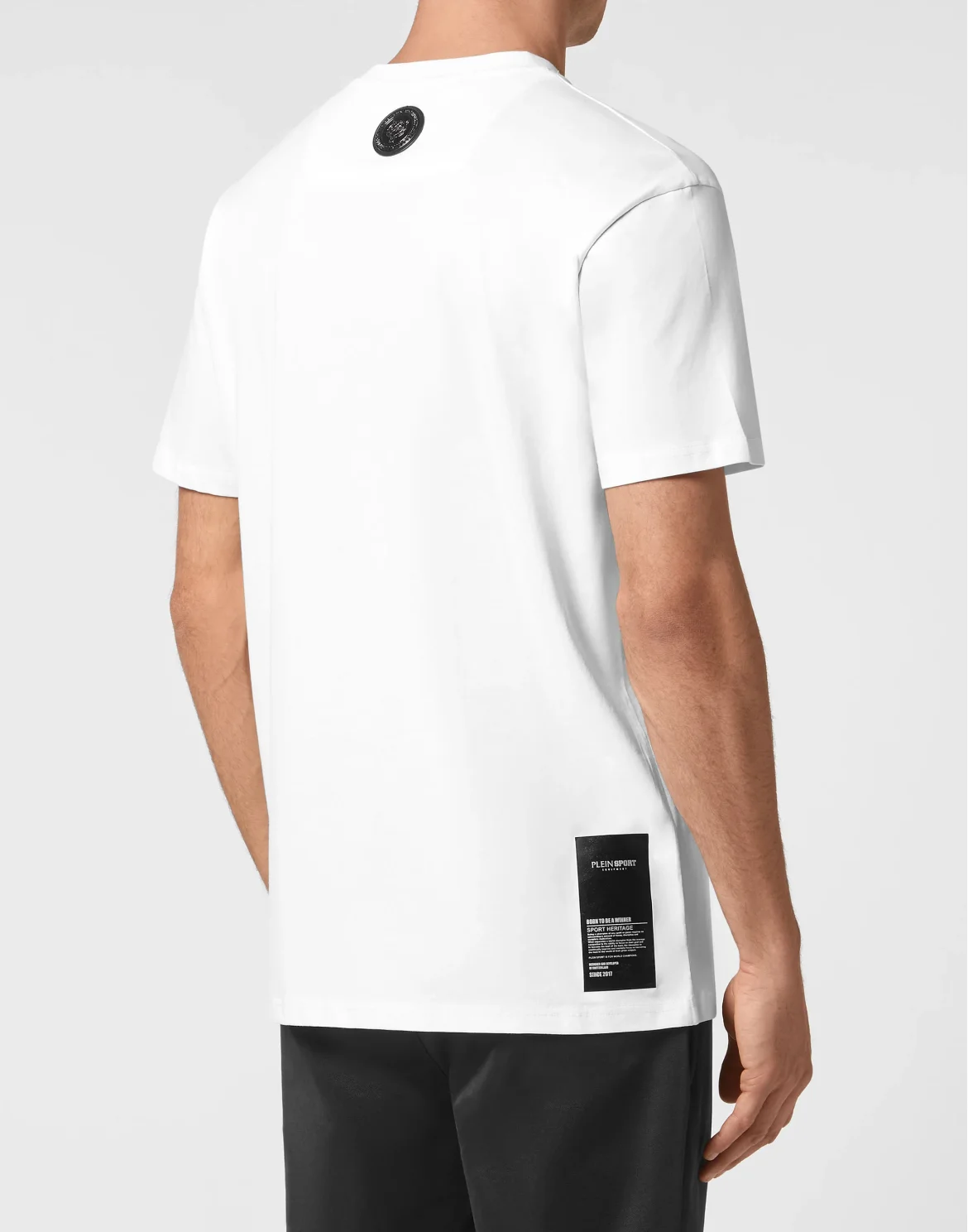 T-shirt Round Neck Stencil Tiger Street Fighter, цвет: Белый