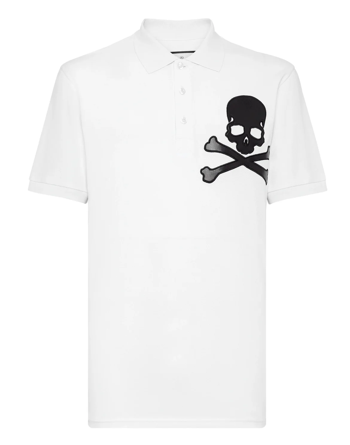 Slim Fit Polo shirt SS Skull, цвет: Белый