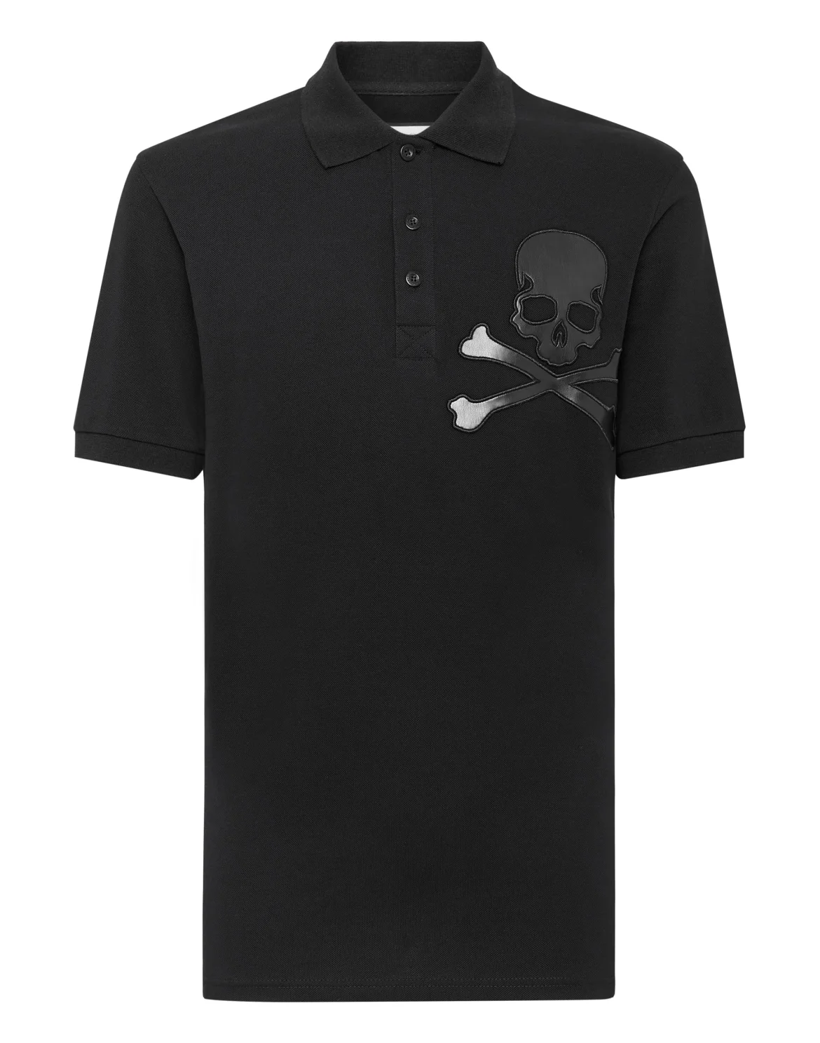 Slim Fit Polo shirt SS Skull, цвет: Черный