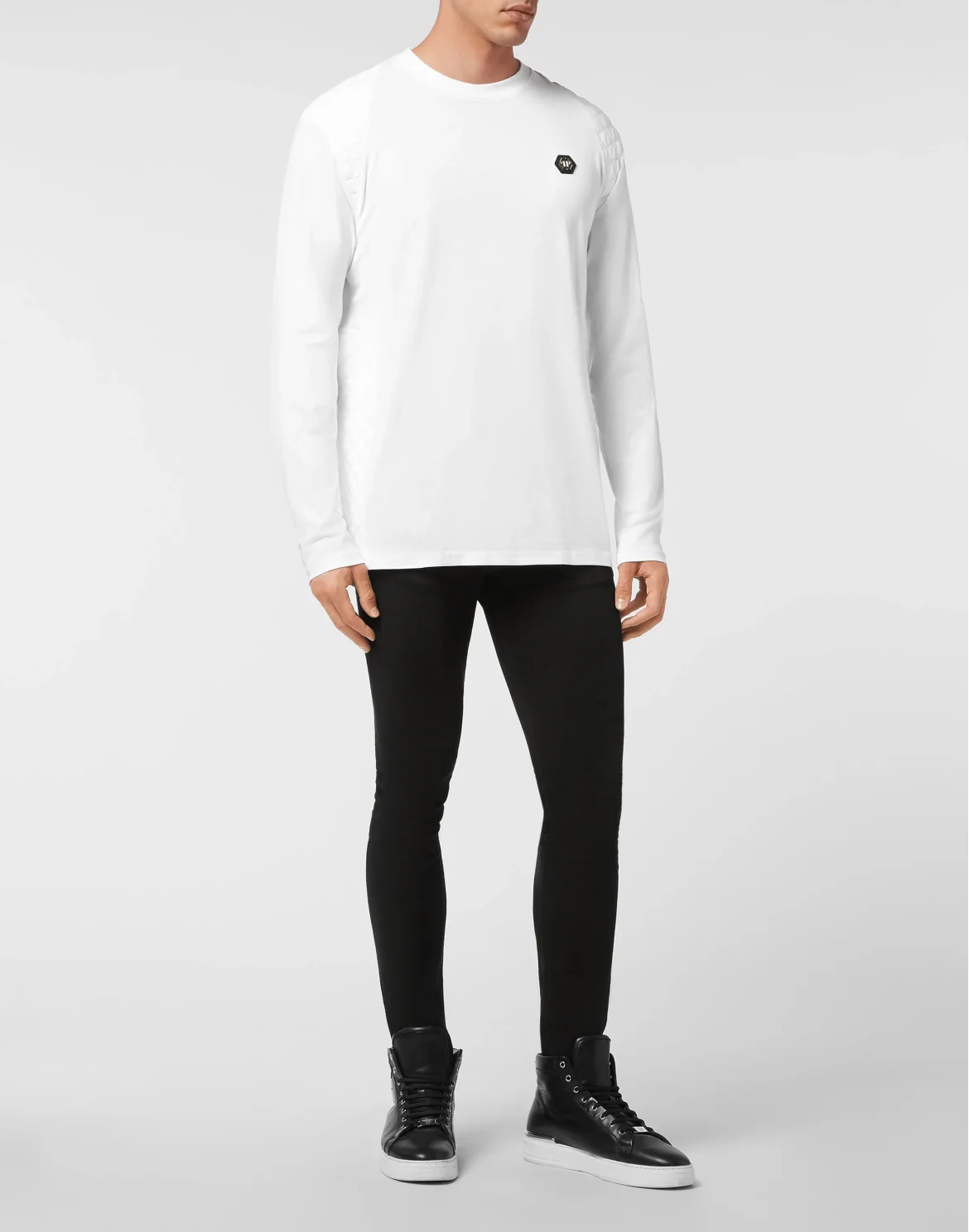 T-shirt Round Neck LS, цвет: Белый