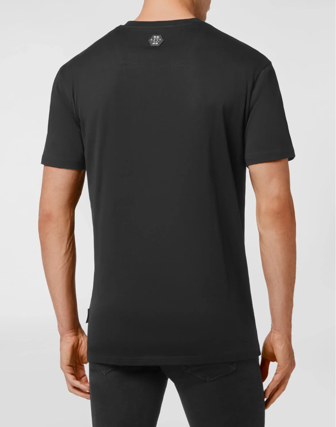 T-shirt V-Neck SS Graffiti with Crystals, цвет: Черный
